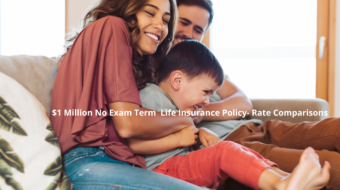 $1 million no-exam term life insurance company rate comparison table