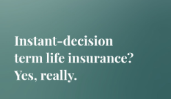 Instant-approval term life insurance