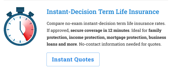 Instant-decision (instant-approval) term life insurance quotes from Sproutt Life Insurance